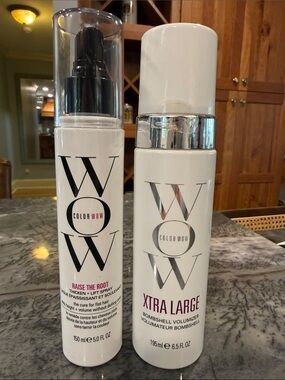 Color WOW XTRA LARGE MOUSSE/RAISE THE ROOT THICKENING HAIR PRODUCT BUNDLE